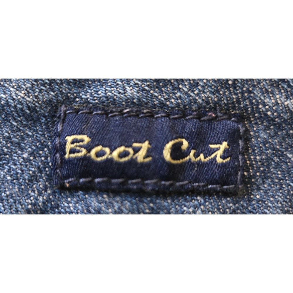 Seven7 Womens Sz 31 Indie Chic Grunge Bootcut Jeans Medium Wash Blue Low Rise - Picture 8 of 12